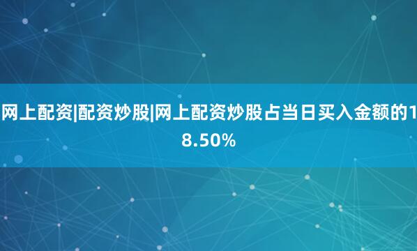网上配资|配资炒股|网上配资炒股占当日买入金额的18.50%